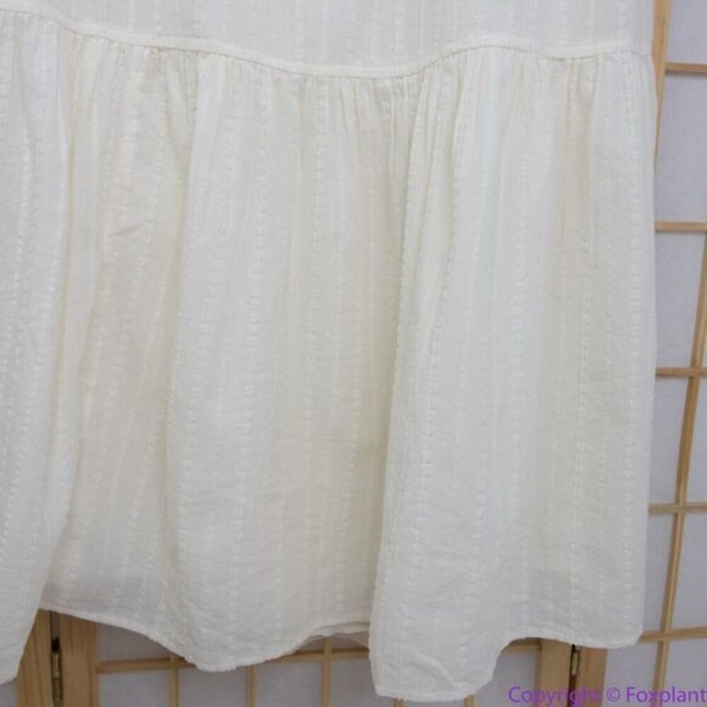 NEW Madewell Ruffle-Strap Tiered‎ Midi Dress in Textural Stripe, XL - Picture 16 of 16